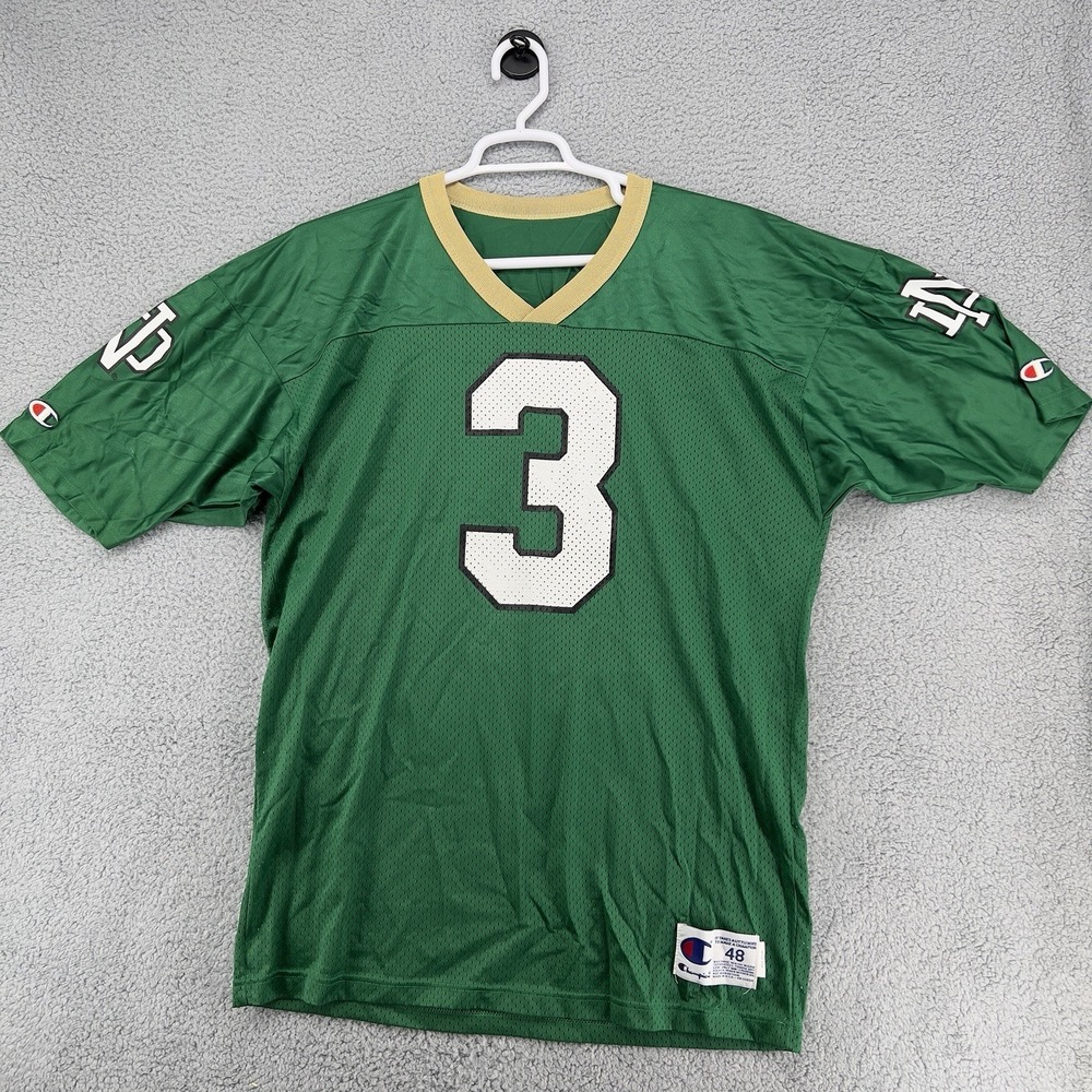 Vtg Champion Notre Dame Fighting Irish #3 Football Jersey MONTANA Size 48